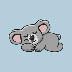 Koala Sleeping  Illustration