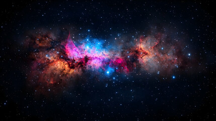Colorful Nebula In Deep Space