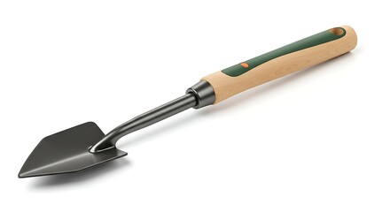 Fototapeta premium Gardening Trowel Close-up on White Background for Planting and Digging