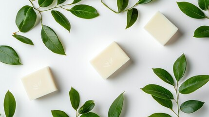 Vegan cruelty-free skincare isolated on white background