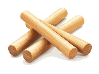 wood isolated on white background