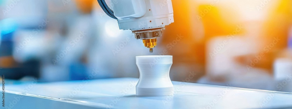 Poster automated 3d printing process with advanced robotic arm technology