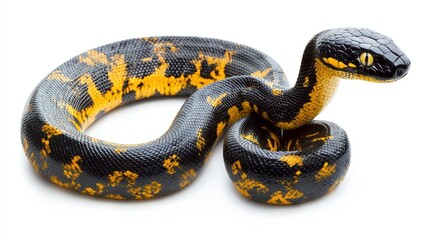 Fototapeta premium Python isolated on white background