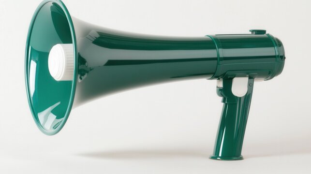 Green Megaphone for Announcements and Outdoor Events