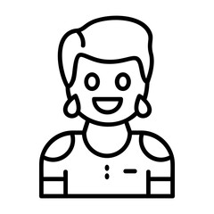 Jubilation Outline Style Emotion Icon