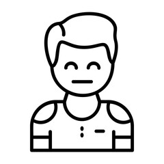 Pessimism Outline Style Emotion Icon