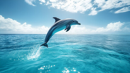 dolphin jumping out of water