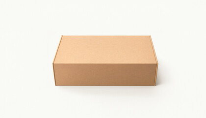 Image shows a simple, plain brown cardboard box on a white background suitable for product display or packaging mockups.