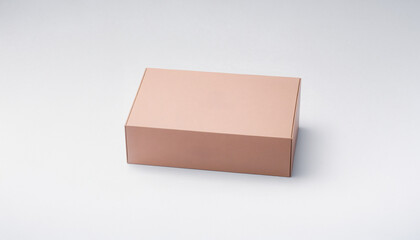 Image shows a single, empty, pale pink rectangular box on a plain white background, suitable for product display.