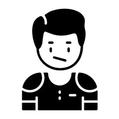 Apathy Solid Style Emotion Icon