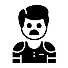Vexation Solid Style Emotion Icon