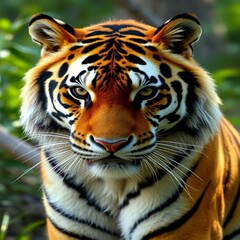 Fototapeta premium tiger in the sun