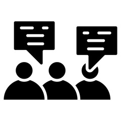 Online Learning Glyph Black Icon