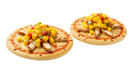Chicken Pizzas Mango Salsa Chicken