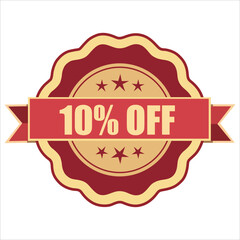 10 percent or percentage image for discount promotion sale
