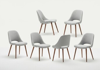 Modern dining chairs mid-century design