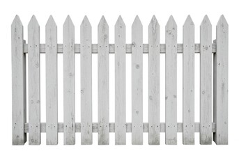 White wooden fence picket weathered