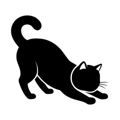 Striking Cat Silhouette Image | Feline Outline Art