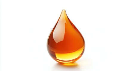 Obraz premium Brightening serum drop isolated on white background