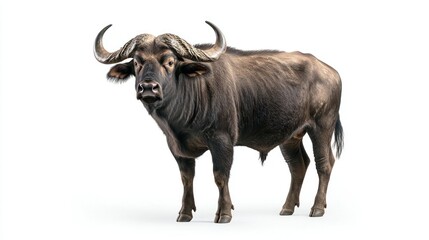 Buffalo isolated on white background