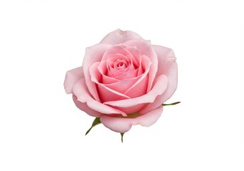 Photorealistic pink rose single bloom