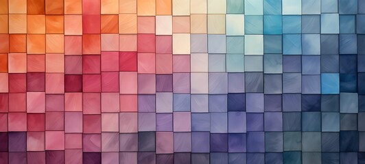 abstrak mozaic color fig in drakness, ai generative