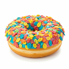 Fruity Pebbles Donut