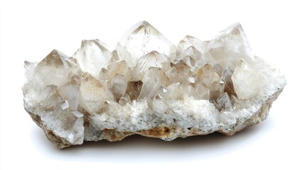 Cerussite isolated on white background
