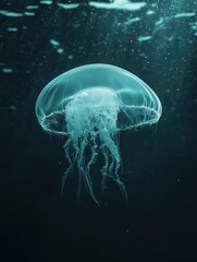 Ocean Depth: Luminescent Jellyfish.