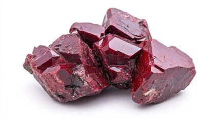 Cinnabar isolated on white background