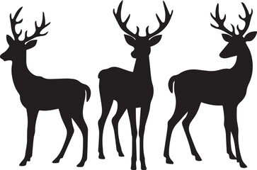 deer vector silhouette, deer vector illustration,deer vector art, deer vector logo