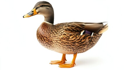 Obraz premium Duck isolated on white background