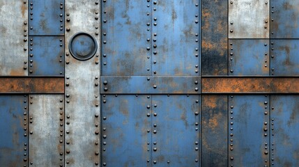 Rusted Metal Gate Panels