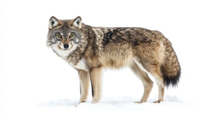 Obraz premium Eurasian Eagle Owl isolated on white background