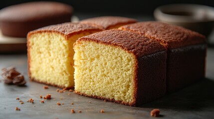 photo a Pound Cake isolated on white background,Transparent background, clear border, for easy background separation,stock image