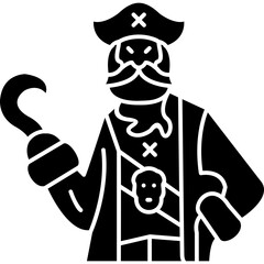 Beard Captain Pirate Icon