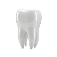 A Detailed 3D Render of a Single Human Tooth, Perfect for Dental Health and Oral Hygiene Education Materials