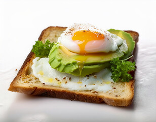 Delicious Avocado Toast with Poached Egg Healthy Breakfast Recipe Idea