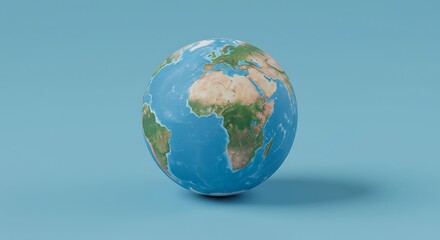 Fototapeta premium earth globe on white background