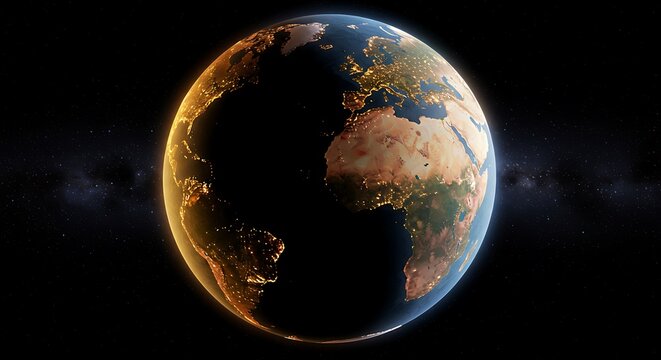 earth in space - Powered by Adobe