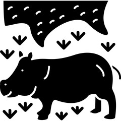 Hippopotamus Icon