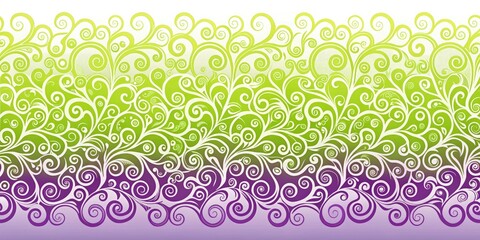 Radiant Orchid to Lime Zest Gradient Scroll: Abstract Swirl Background, Colorful Spiral, Smooth Transition, Artistic Photography