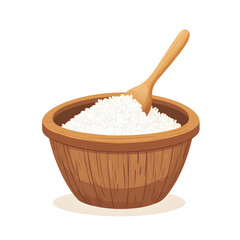 Japanese food illustrator on white background