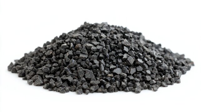 Ilmenite isolated on white background