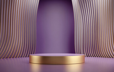 Background of e-commerce product booth integrating fashion and technology elements