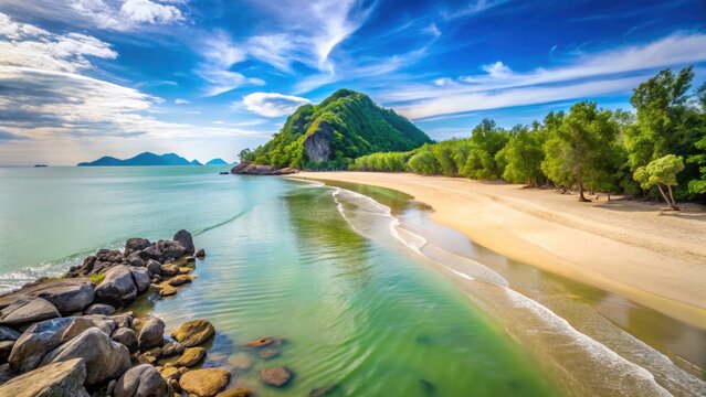 Samila Beach Songkhla Thailand: Stunning Coastal Landscape Long Exposure Photography