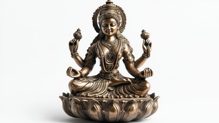 Lakshmi isolated on white background