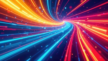 Fototapeta premium Abstract swirling colors forming a dynamic race track design , circuit, swirl, curves