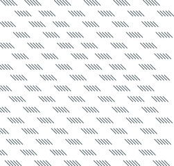 Bunches of diagonal short lines repeat and create texture.