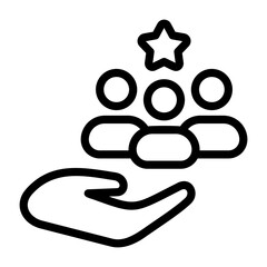 Mentoring Team Outline Icon